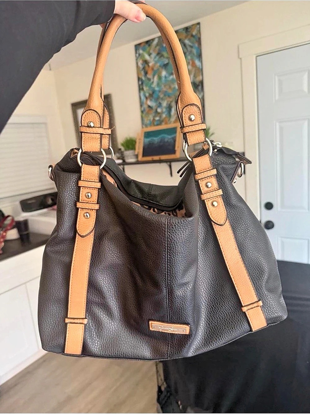 Jessica Simpson Shoulder Bag Black & Brown